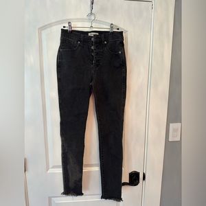 Madewell 10” High Rise Skinny Jeans - Black